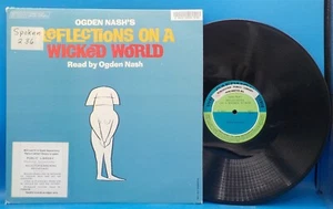 Ogden Nash LP "Reflections On A Wicked World" BX5 - Imagen 1 de 2
