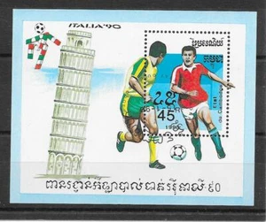 n240 KAMBODSCHA/ Fussball-WM 86 MiNr Block 171 o - Imagen 1 de 1