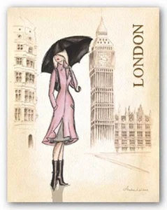 IMPRESIÓN ARTÍSTICA PAISAJE URBANO Londres Andrea Laliberte - Imagen 1 de 1
