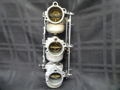 1987 FORCE 856X7A 85HP CARBURETOR ASSY F631061 632061 WE9-1 WE9-2 OUTBOARD MOTOR - Image 1 of 4