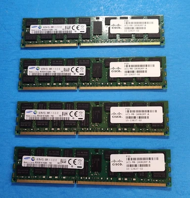 Samsung 32GB (4x8GB) 2Rx4 PC3L-12800R DDR3L-1600 Registered ECC Server Memory - Image 1 of 2
