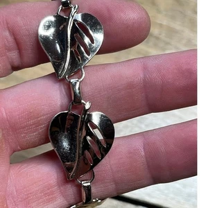 Pulsera vintage hoja tono oro. joyas mujer. peso ligero. Marcado - Imagen 1 de 4