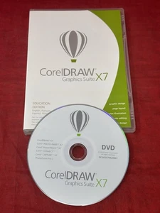 CorelDraw Graphics Suite X7 - Education Edition (DVD, 2014, 1-Disc) w/ Key - Picture 1 of 9