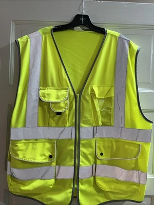 Neon Green Safety/bike Vest, Size 2x - Image 1 of 4