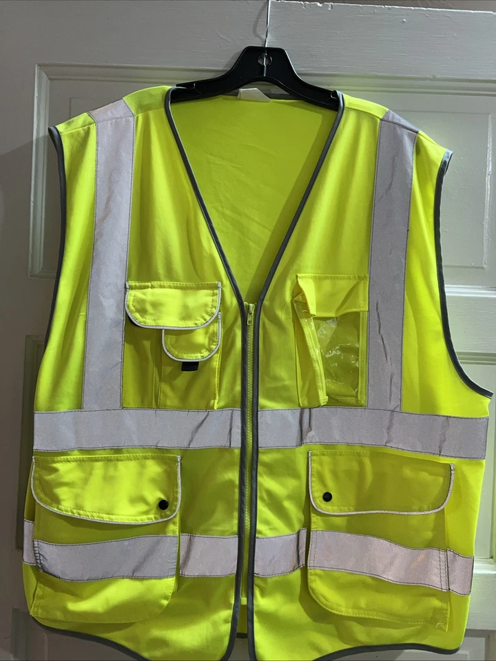 Neon Green Safety/bike Vest, Size 2x - Image 1 of 4