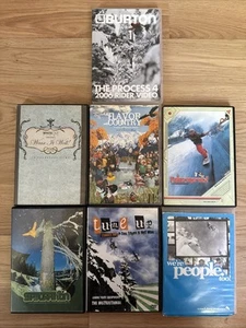 Vintage (7) DVD LOT of Snowboarding Burton Flavor Country FutureProof Saturation - Bild 1 von 8