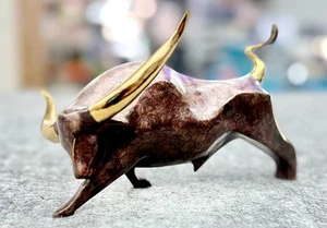 Alexander Danel Bronzo Toro Icaro Scultura Limitata del 1992 n. 415/1200 - Foto 1 di 6