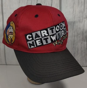 1998 Checkered Flag CARTOON NETWORK Wacky Racing Snap Back Hat Red Atom Ant #9 - Picture 1 of 12