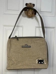 Chococat Sanrio Tan Brown Tweed Purse 2007 VTG Y2K Fall Winter - Picture 1 of 8