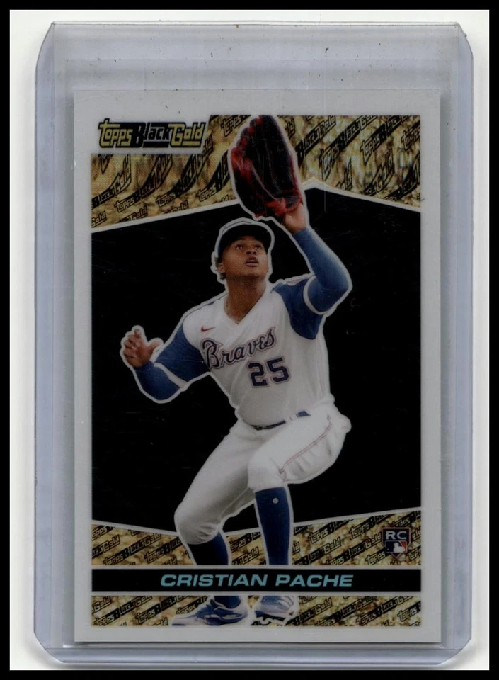 2021 Topps Chrome Update #BGC-29 Cristian Pache Topps Black Gold - Image 1 of 2