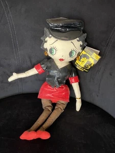 Betty Boop 18” Biker Betty 1999 Vintage Rare NWT Plush Doll USA Kellytoy - Picture 1 of 7