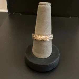 Levian Band Ring Chocolate Diamond 3 Row Pave Light Medium Dark 14k Rose Gold 8 - Picture 1 of 10