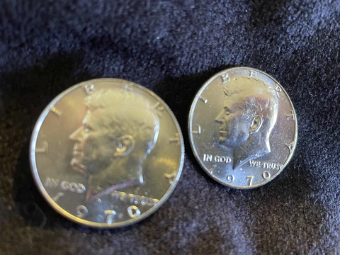 (Lot of 2) 1970-D Kennedy 40% Silver Half Dollar unc Cover