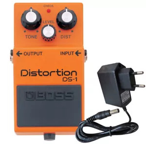 BOSS DS-1 Distortion Pedal + 9V Power Supply - Picture 1 of 4
