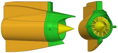 Boeing B757-200/300 RB211-535E Engines bits. 1:144 scale for Zvezda kits - Immagine 1 di 2