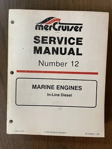 Mercruiser 1997 servicio de reparación manual 12 en línea diésel fabricante de equipos originales fábrica 90-814099-2 - Imagen 1 de 4