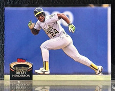 1992 Stadium Club  ~ Rickey Henderson ~ Athletics, Yankees ~ HOF ~ {NM - Mint}