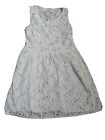 Forever 21 White Lace Floral Dress See Through Bathing Suit Coverup Layer SZ L