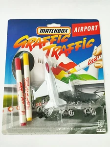 1991 MATCHBOX DIECAST GRAFFIC TRAFFIC AIRPORT GF-150 JET - MISSING TRUCK RARE - Picture 1 of 8