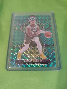 2023-24 Panini Mosaic - Green Mosaic Prizm #109 Damian Lillard /75 - Picture 1 of 3