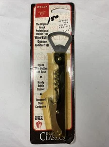 Vtg. M.E. HEUCK Co. Can Bottle Wine Opener w/ Corkscrew Camping - U.S.A. - Picture 1 of 4