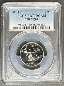 2004-S Proof Michigan Quarter PCGS PR-70 DCAM, Buy 3 Items, Get $5 Off!! - Picture 1 of 2