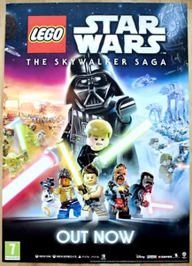 LEGO Star Wars Skywalker Saga RARE PS4 XBOX ONE 59cm x 84cm Promotional Poster - Picture 1 of 1