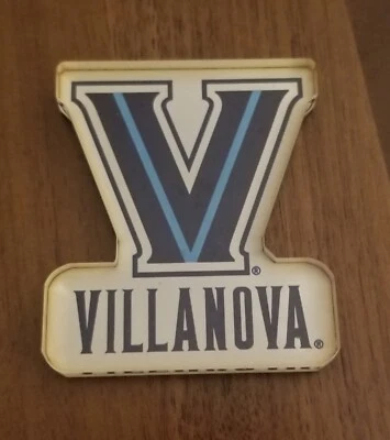 Vintage Villanova University Die Cut Acrylic Fridge Letter V Magnet Wildcats Vtg - Image 1 of 2