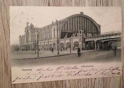 Ansichtskarte AK Hamburg Bahnhof Dammtorbahnhof Dammtor  1904 Deutsches Reich  • 10€
