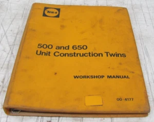 1969 1970 A50 A65 BSA 500 y 650 unidades construcción gemelos manual de taller 00-4177 - Imagen 1 de 24