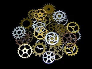 Steampunk Cyberpunk Jewellery Cogs & Gears Watch Parts Craft Arts Jewellery ML - Picture 1 of 1