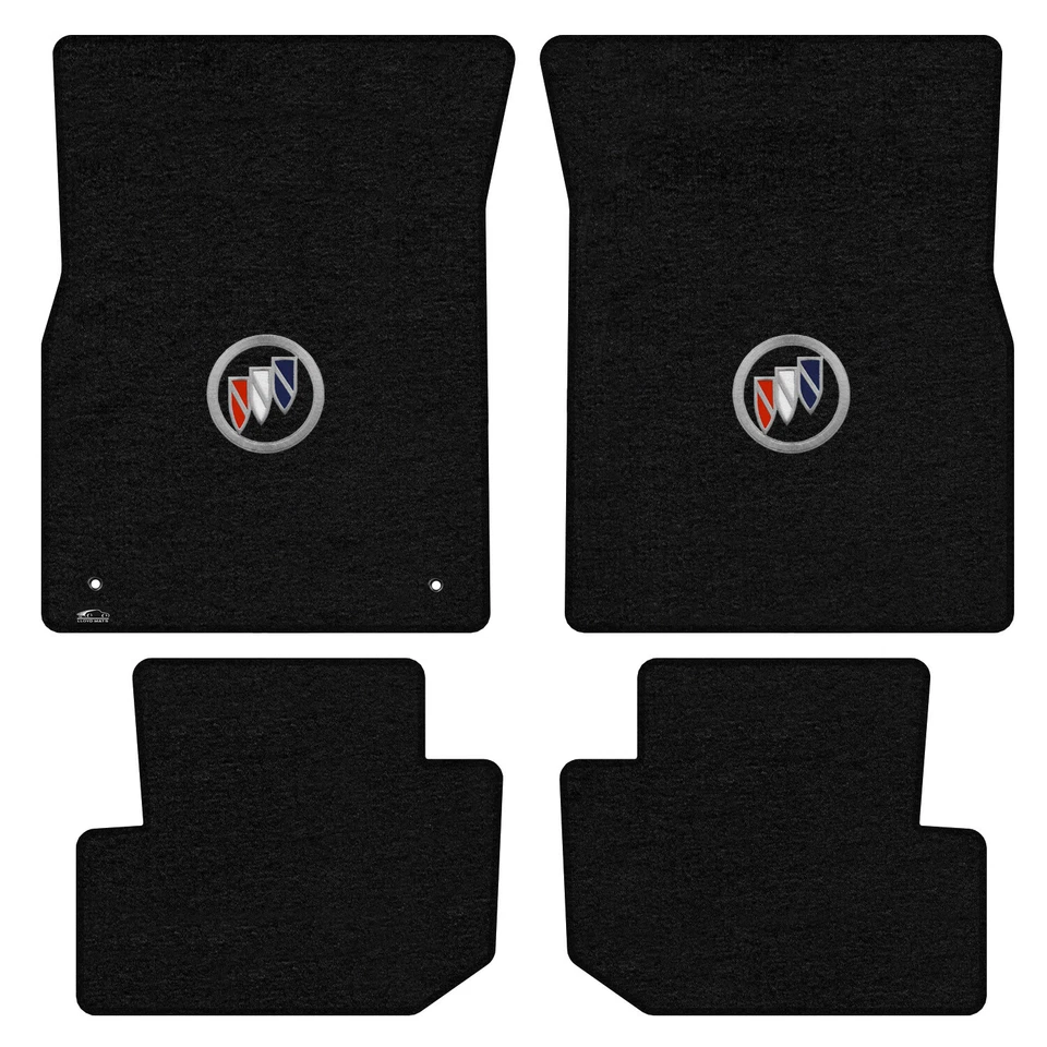 Alfombrillas Lloyd - Velourtex negras 4 piezas para Buick LeSabre 2000-2005 con logotipo de escudo Foto 1 de 1