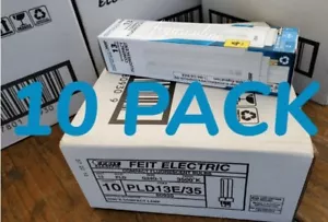 10 PACK FEIT ELECTRIC PLD13E/35 13-Watt COMPACT FLUORESCENT PLD BULB G24Q-1 NEW - Picture 1 of 6