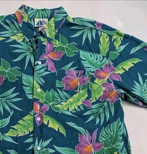 Camisa Hawaiana Vintage The Men's Store Sears XL Aloha Estampado Floral Tropical - Imagen 1 de 8