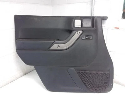  2018 JEEP WRANGLOLD Driver Left Side Front Door Trim Panel Black TRIM A7X9,PWR  - Image 1 of 4