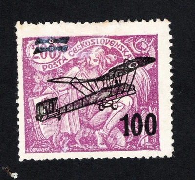 Sello de Checoslovaquia 1922 Mi# 200 MH CV=12$ Foto 1 de 2