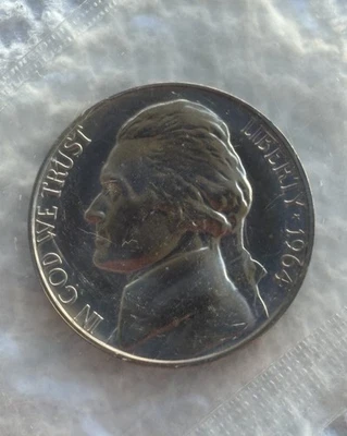 1964 United States Jefferson Nickel 5 Cents Uncirculated Sealed Coin - Image 1 of 4