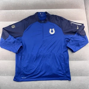 Nike NFL OnField Dry Fit Herren 2XL Zip Indianapolis Colts Blau Windjacke - Bild 1 von 8