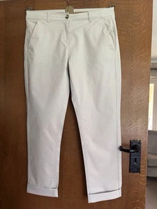 White Company Stone Turn Up Trousers Size 12 - Excellent Condition - Picture 1 of 5
