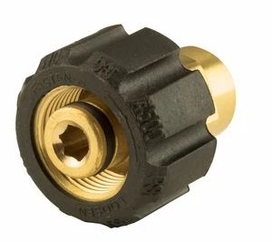 Erie Tools Brass Twist Coupler Adapter 1/4" FNPT x 22mm for Pressure Washers - Picture 1 of 6