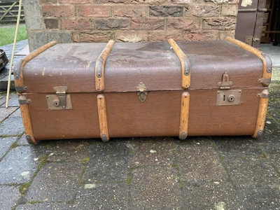 Vintage Steamer Trunk - Image 1 of 4