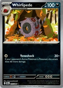 Whirlipede Poke Ball Pattern Common SV: Black Bolt 055/086 NM - Picture 1 of 2