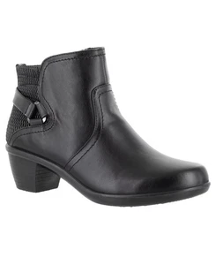 Easy Street Dawnta Women's Boot Black Pleated Size 7W - Picture 1 of 5