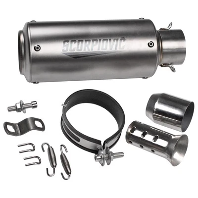 2-дюймовые универсальные круглые титановые наконечники для выхлопной трубы глушителя мотоцикла - Изображение 1 из 4