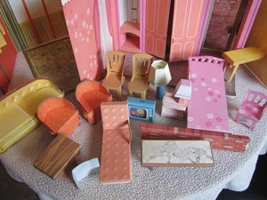 Barbie vintage 1963 nuova casa dei sogni con mobili #4092 - Foto 1 di 24