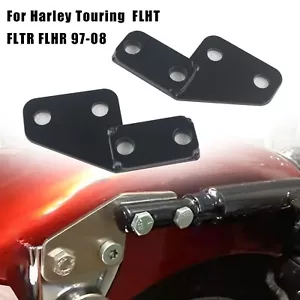 Black License Plate Bar Eliminator For Harley 97-08 Road King Electra Glide FLHX - Picture 1 of 10