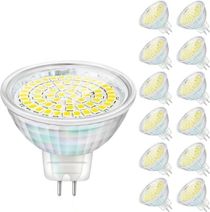 HFCDL 12 Pack MR16 LED Light Bulbs 4W GU5.3 LED Spotlight Daylight White 6000K - Picture 1 of 7