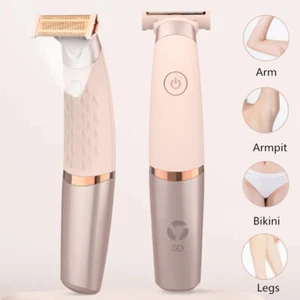 Elektrorasierer für Frauen Wiederaufladbar Bikini Rasierer Damen Haarentferner Schmerzlos - Bild 1 von 14