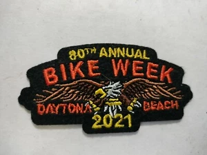 2021 Daytona Beach 80. jährliche Fahrradwoche Motorrad Adler Biker Patch C - Bild 1 von 2