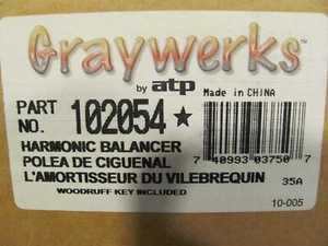 Greywerks By APT Engine Harmonic Balancer-OE Replacement Balancer Part # 102054 - Picture 1 of 2
